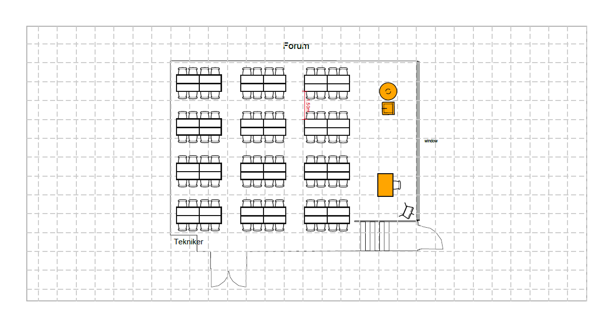 Gruppebord, 96 plasser