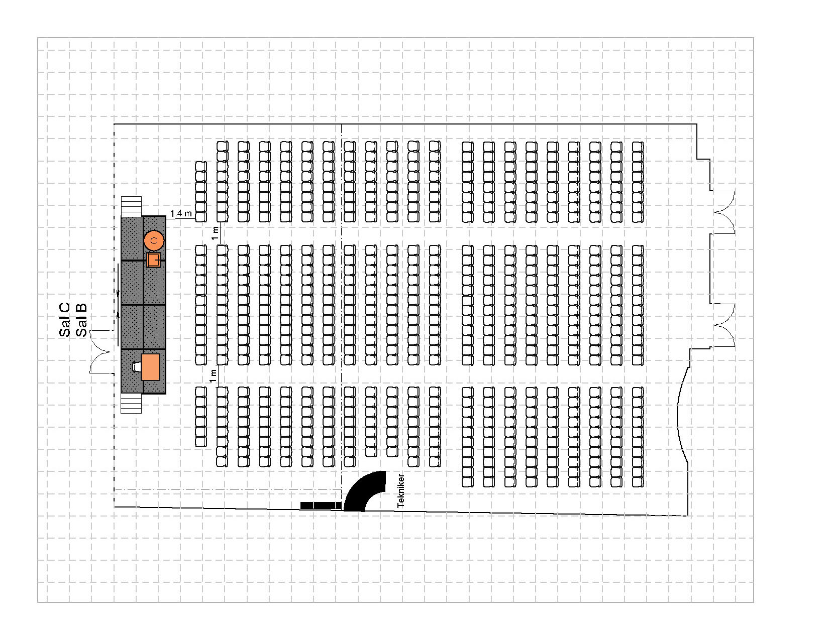 Kino 600 plasser