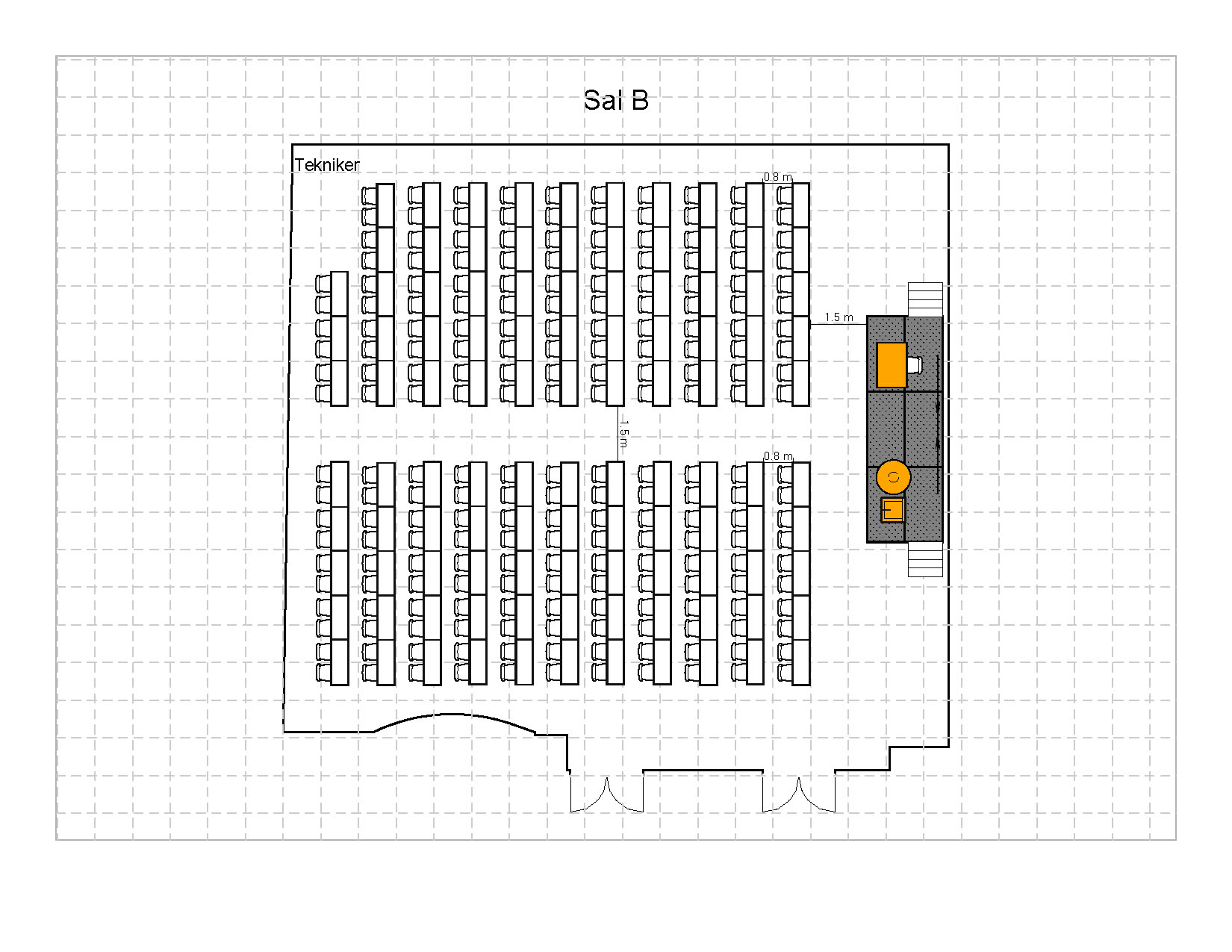 Klasserom 216 plasser